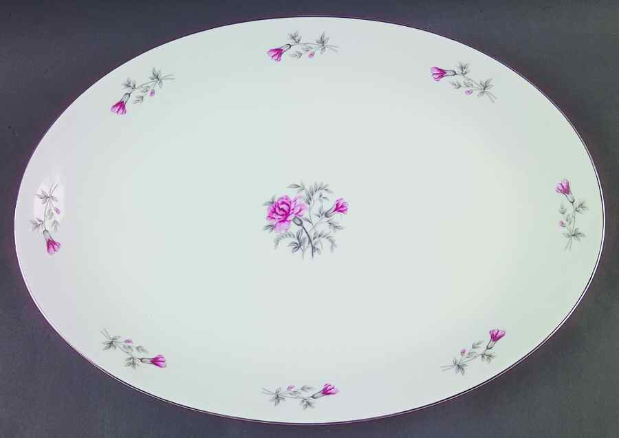 Carnation 16" Oval Serving Platter by Seyei Toki Co-1