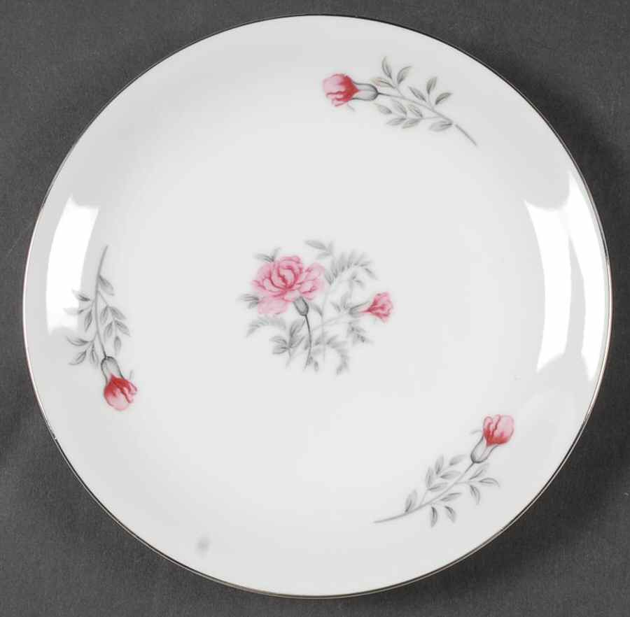 Carnation Bread & Butter Plate by Seyei Toki Co-1