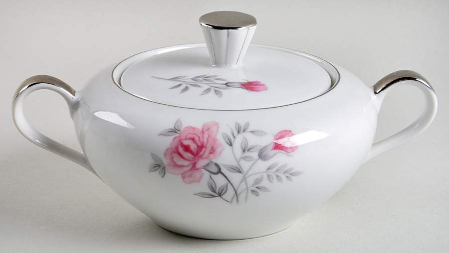 Carnation Sugar Bowl & Lid by Seyei Toki Co-1