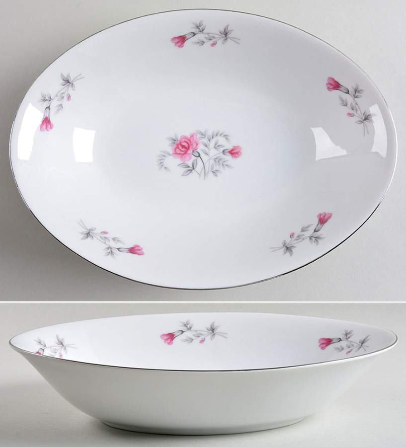 Carnation 10" Oval Vegetable Bowl by Seyei Toki Co-1