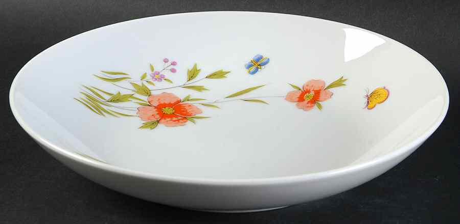 Country Flowers Coupe Soup Bowl by Seyei Toki Co-1