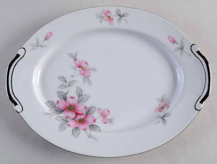 Dogwood 11" Oval Serving Platter by Seyei Toki Co-1