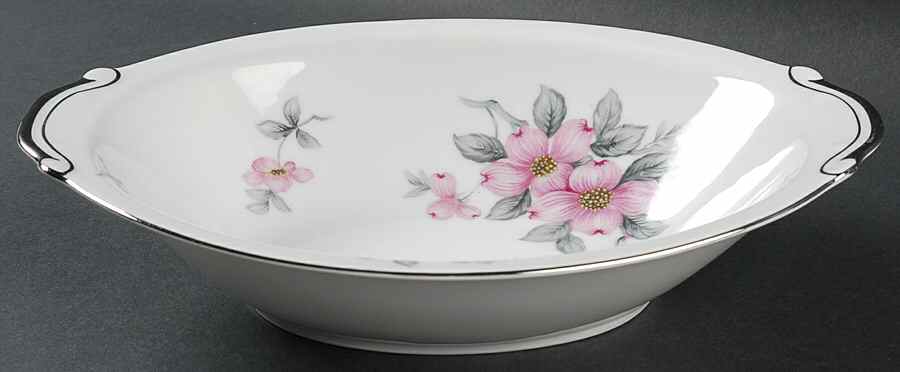 Dogwood 10" Oval Vegetable Bowl by Seyei Toki Co-1