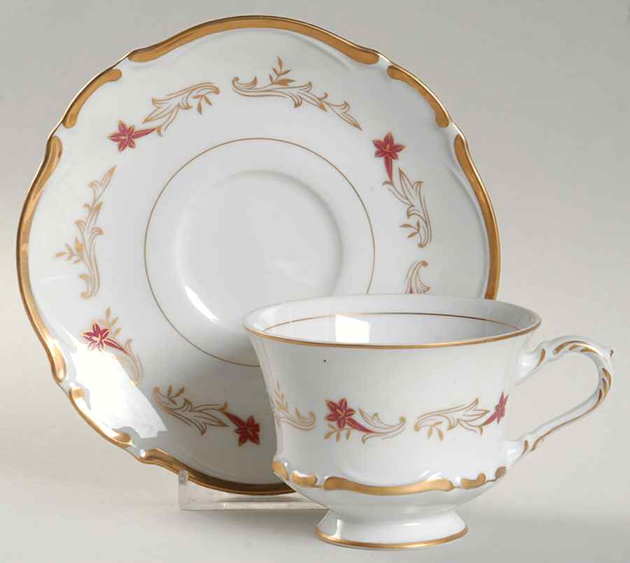 Dochester Footed Cup & Saucer Set by Seyei Toki Co-1