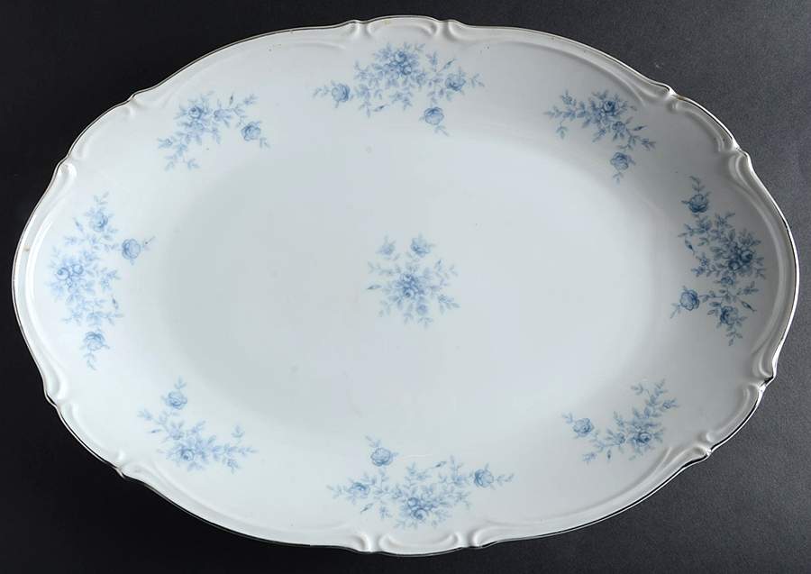 Elegant Lady 16" Oval Serving Platter by Seyei Toki Co-1