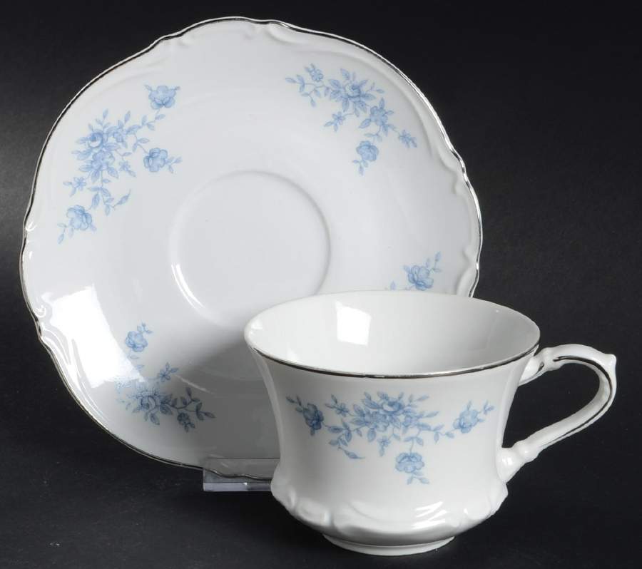Elegant Lady Flat Cup & Saucer Set by Seyei Toki Co-1