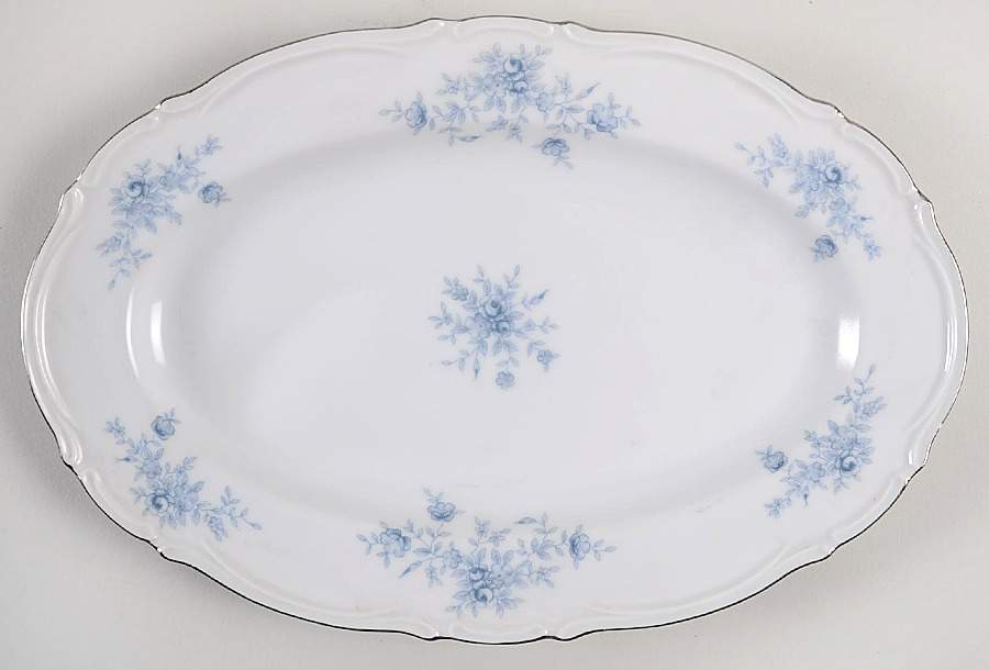 Elegant Lady 12" Oval Serving Platter by Seyei Toki Co-1