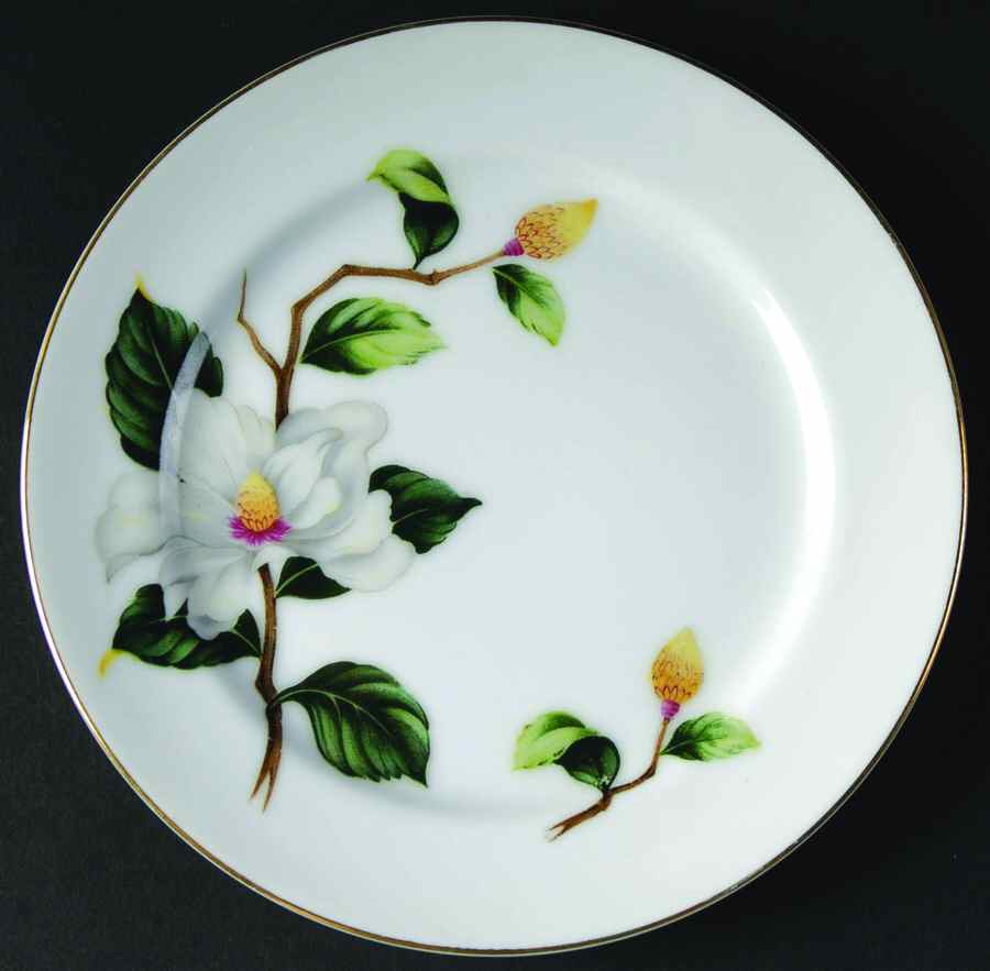 Fall Camellia Bread & Butter Plate by Seyei Toki Co-1