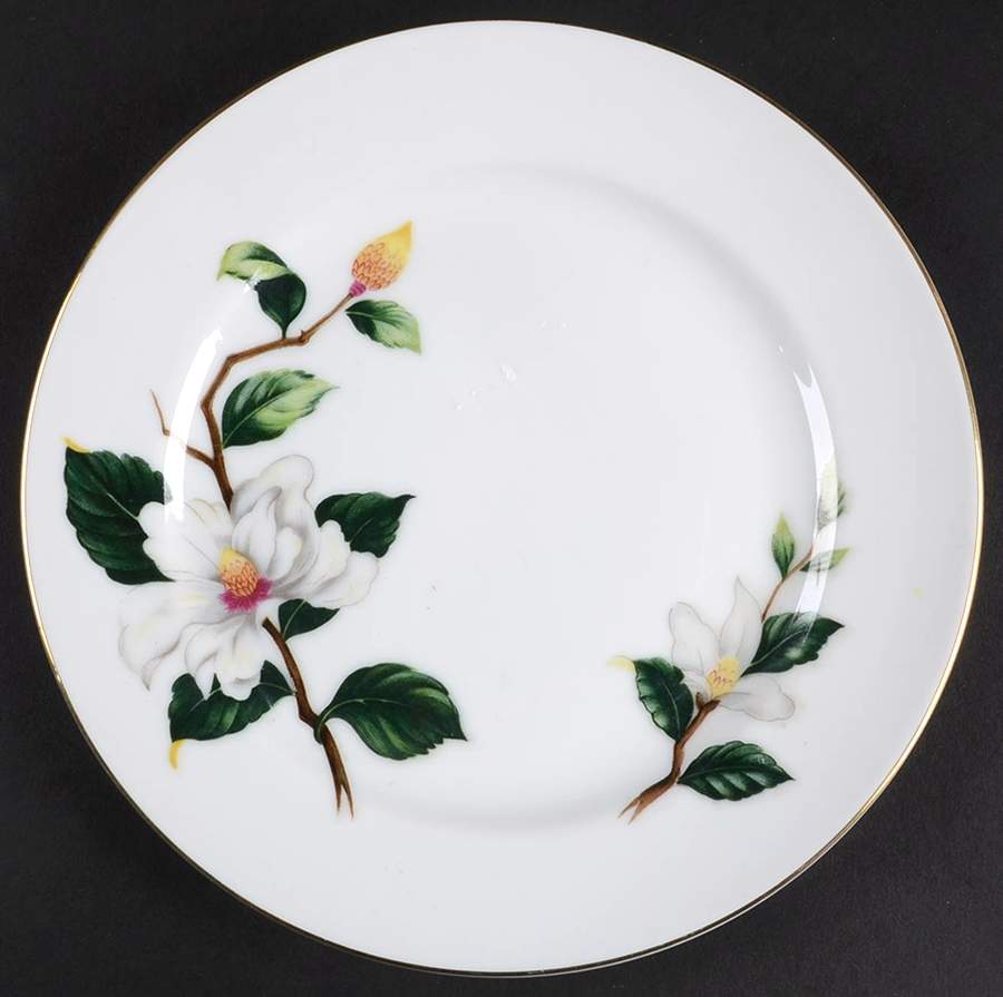 Fall Camellia Salad Plate by Seyei Toki Co-1