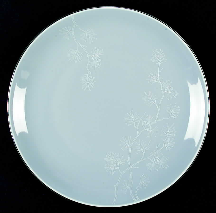 Frost Pine Dinner Plate by Seyei Toki Co-1