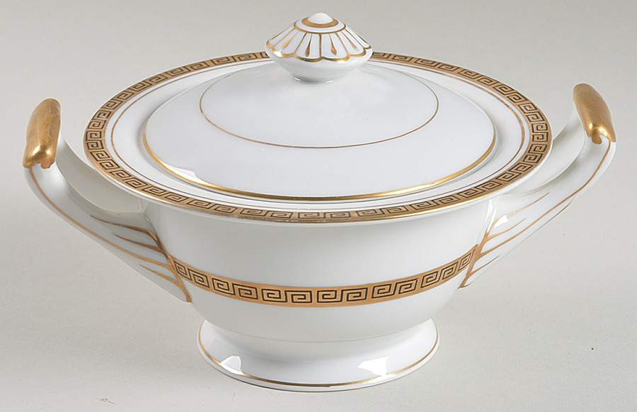 Golden Key Sugar Bowl & Lid by Seyei Toki Co-1
