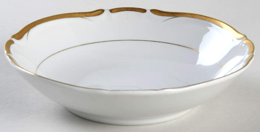 Grosvenor (Gold Trim) Fruit/Dessert (Sauce) Bowl by Seyei Toki Co-1