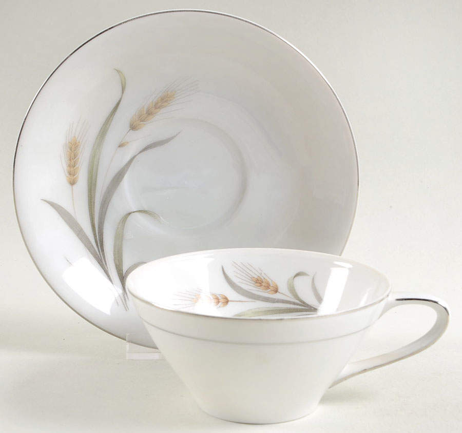 Harvest Flat Cup & Saucer Set by Seyei Toki Co-1