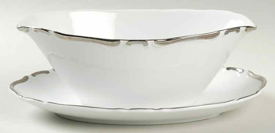 Majesty Gravy Boat with Attached Underplate by Seyei Toki Co-1