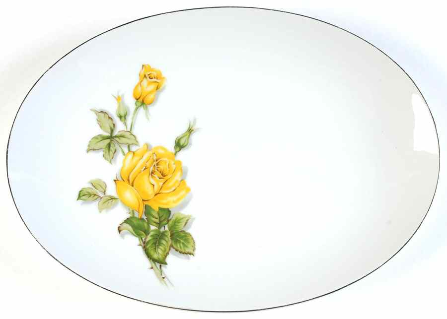 Margarett 12" Oval Serving Platter by Seyei Toki Co-1