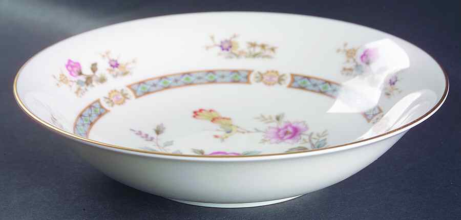 Oriental Peony 9" Round Vegetable Bowl by Seyei Toki Co-1