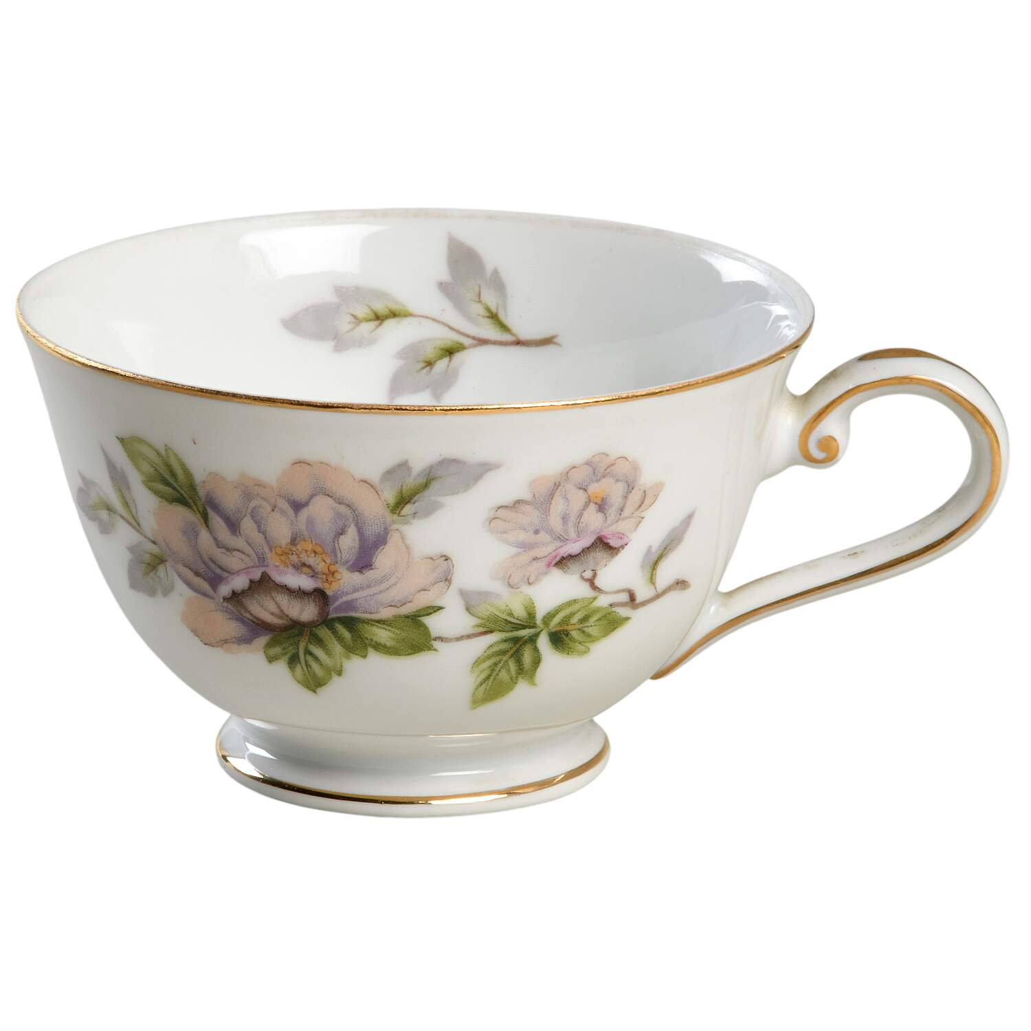 Peony Footed Cup by Seyei Toki Co-1