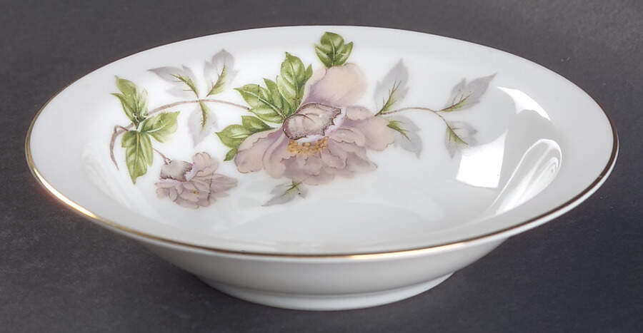 Peony Rim Fruit/Dessert (Sauce) Bowl by Seyei Toki Co-1