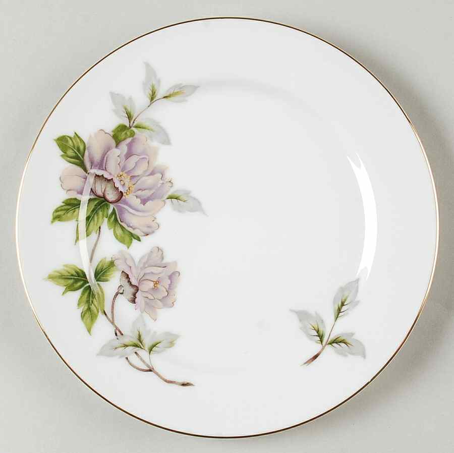 Peony Salad Plate by Seyei Toki Co-1