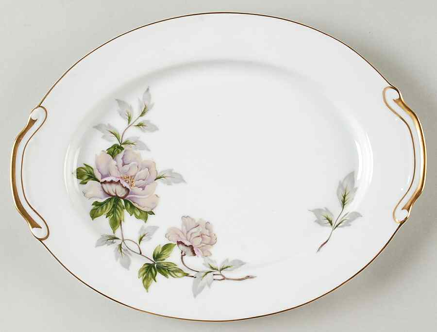 Peony 11" Oval Serving Platter by Seyei Toki Co-1