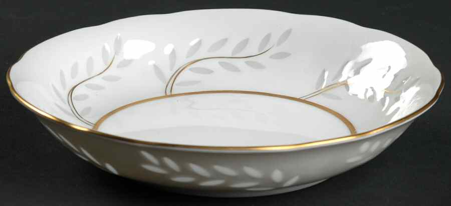 Pearl Rice (Scalloped Edge) Fruit/Dessert (Sauce) Bowl by Seyei Toki Co-1