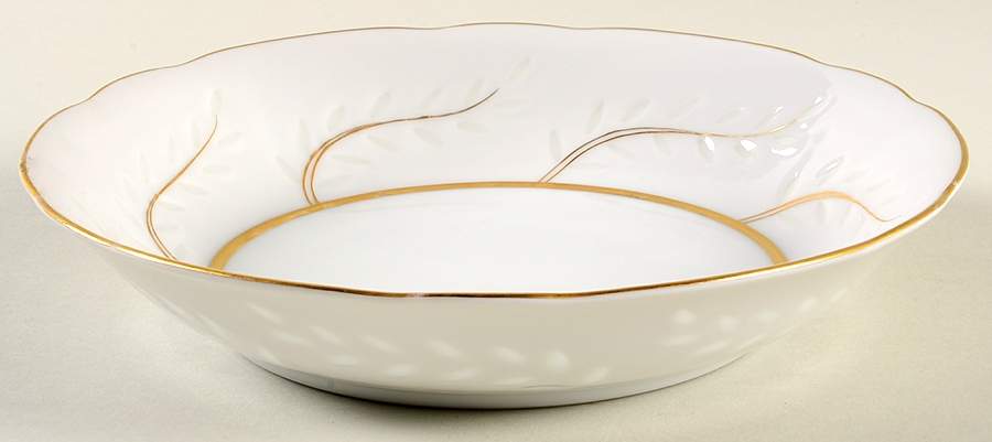 Pearl Rice (Scalloped Edge) Coupe Soup Bowl by Seyei Toki Co-1