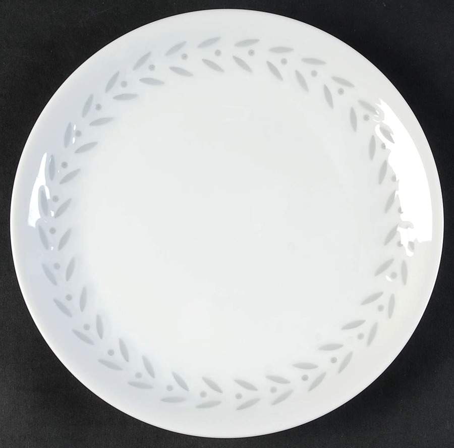 Pearl Rice (Smooth Edge) Salad Plate by Seyei Toki Co-1