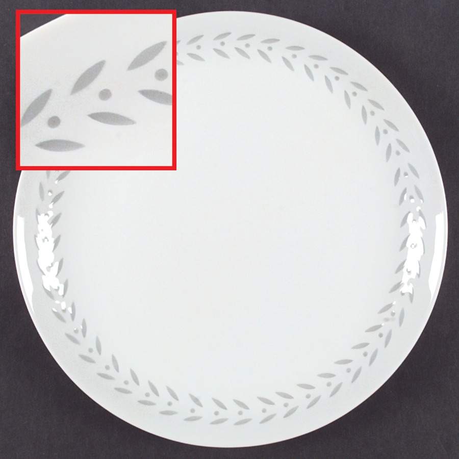Pearl Rice (Smooth Edge) Dinner Plate by Seyei Toki Co-1