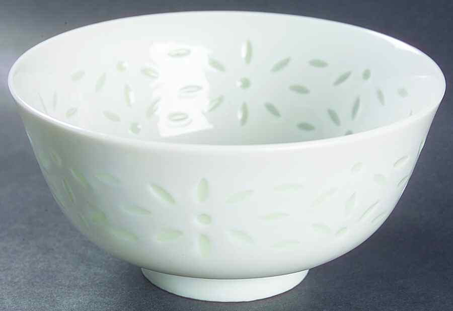 Pearl Rice (Smooth Edge) Rice Bowl by Seyei Toki Co-1