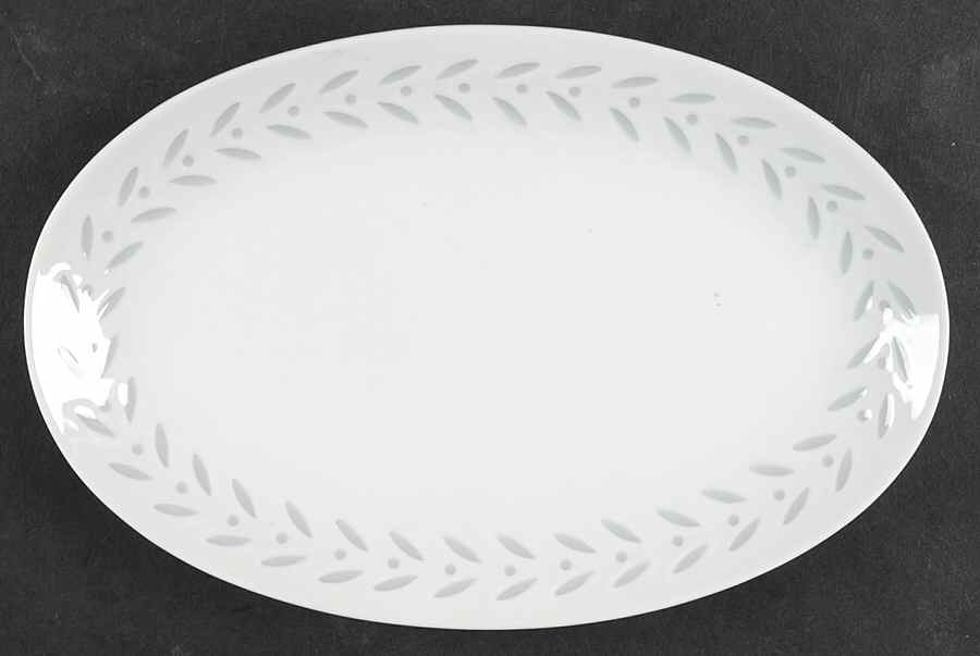 Pearl Rice (Smooth Edge) Relish/Gravy Underplate by Seyei Toki Co-1