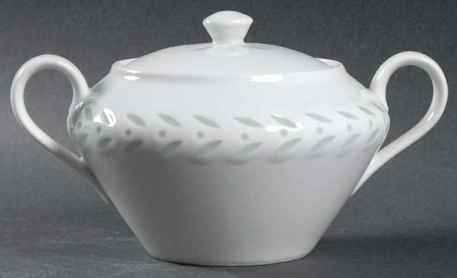 Pearl Rice (Smooth Edge) Sugar Bowl & Lid by Seyei Toki Co-1