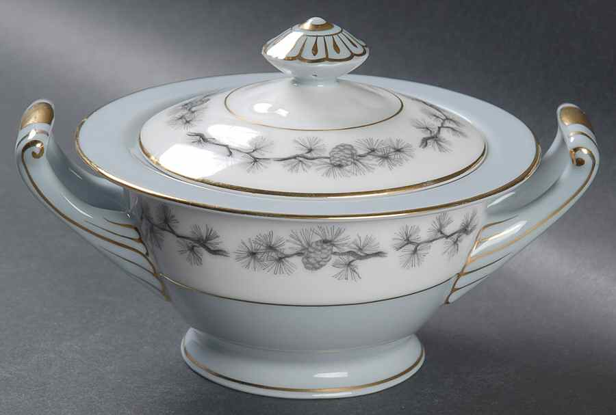 Pinecone Sugar Bowl & Lid by Seyei Toki Co-1