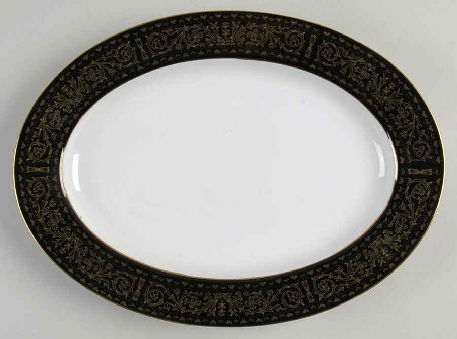 Regency 12" Oval Serving Platter by Seyei Toki Co-1