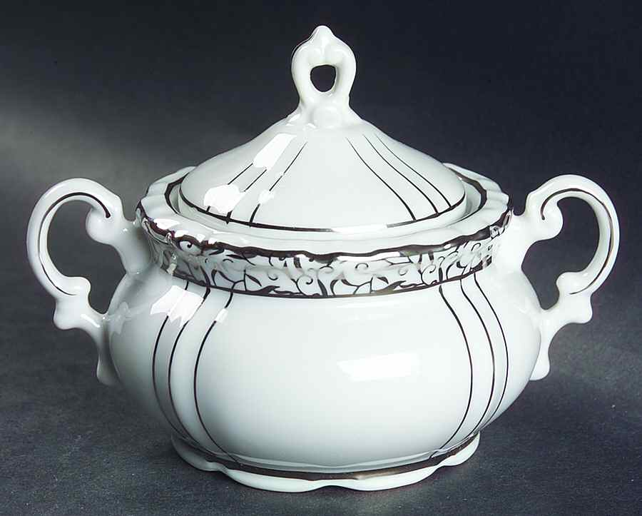 Renaissance Sugar Bowl & Lid by Seyei Toki Co-1