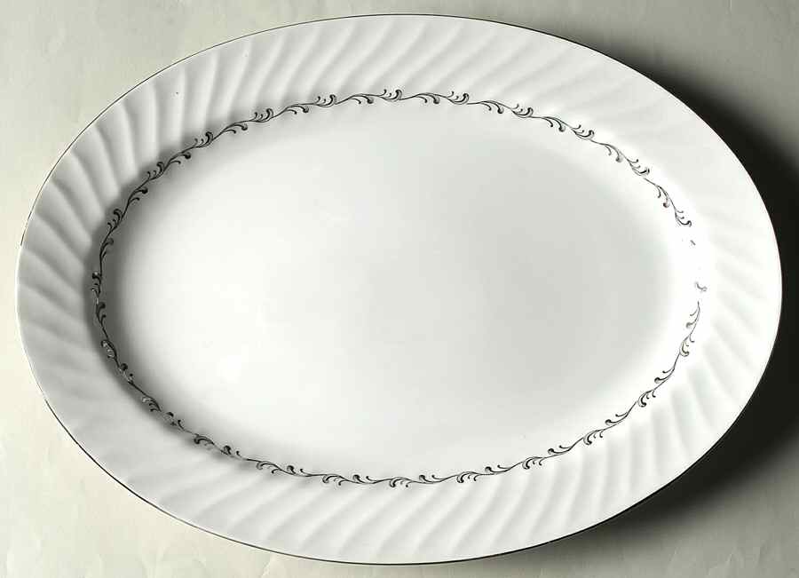 Rhythm 14" Oval Serving Platter by Seyei Toki Co-1