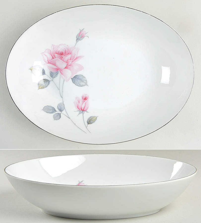 Roselands 10" Oval Vegetable Bowl by Seyei Toki Co-1