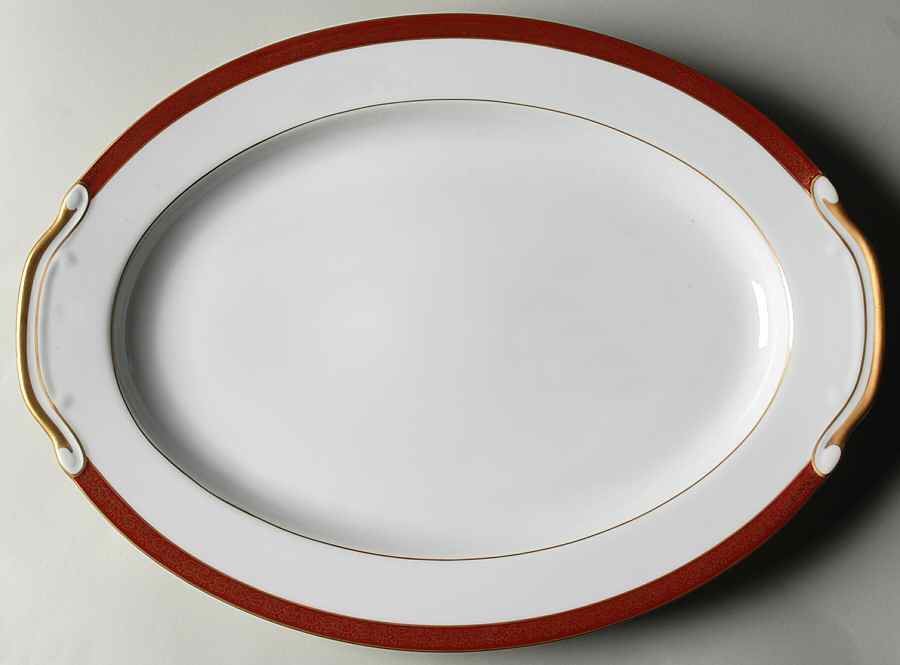 Rubiyat 16" Oval Serving Platter by Seyei Toki Co-1