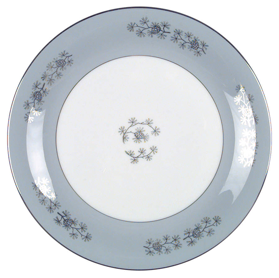 Silver Cone Dinner Plate by Seyei Toki Co-1