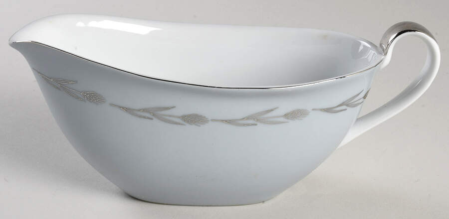 Silver Wheat Gravy Boat by Seyei Toki Co-1