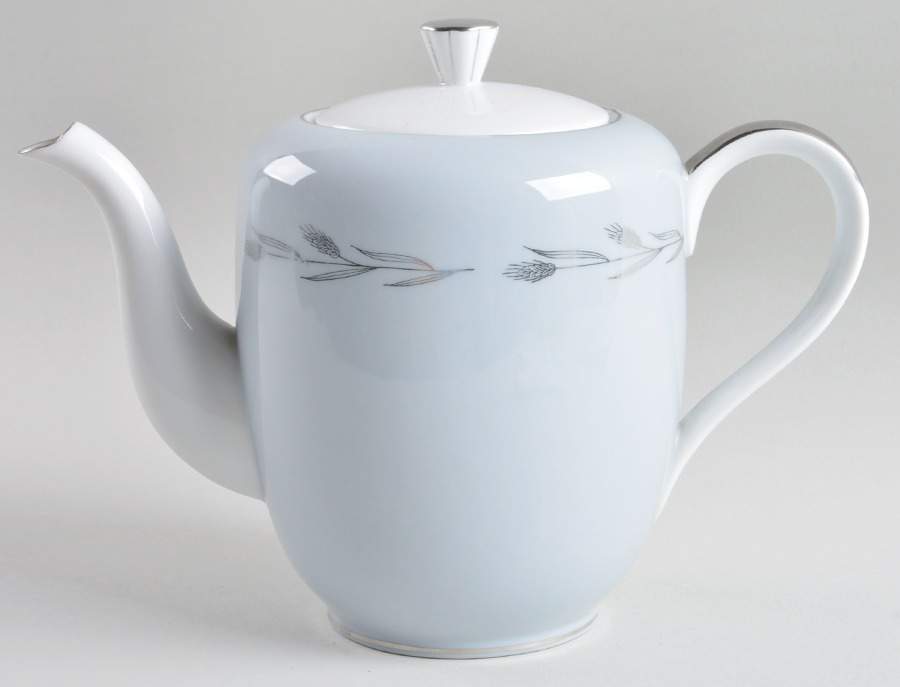 Silver Wheat Teapot & Lid by Seyei Toki Co-1