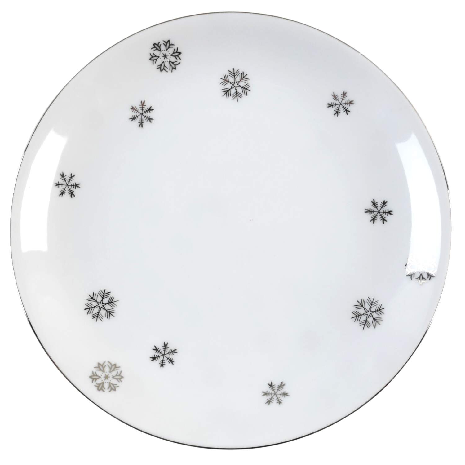 Snowy Salad Plate by Seyei Toki Co-1