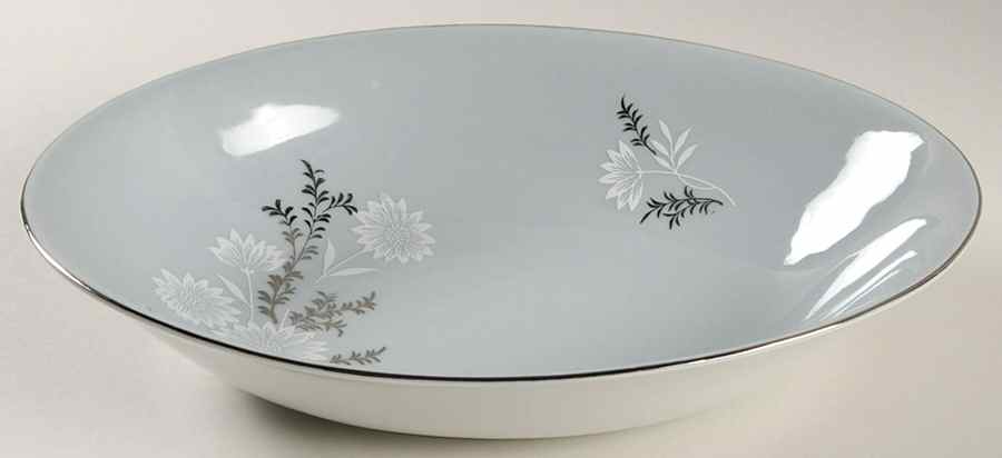 Starlite (Silver Backstamp) 10" Oval Vegetable Bowl by Seyei Toki Co-1