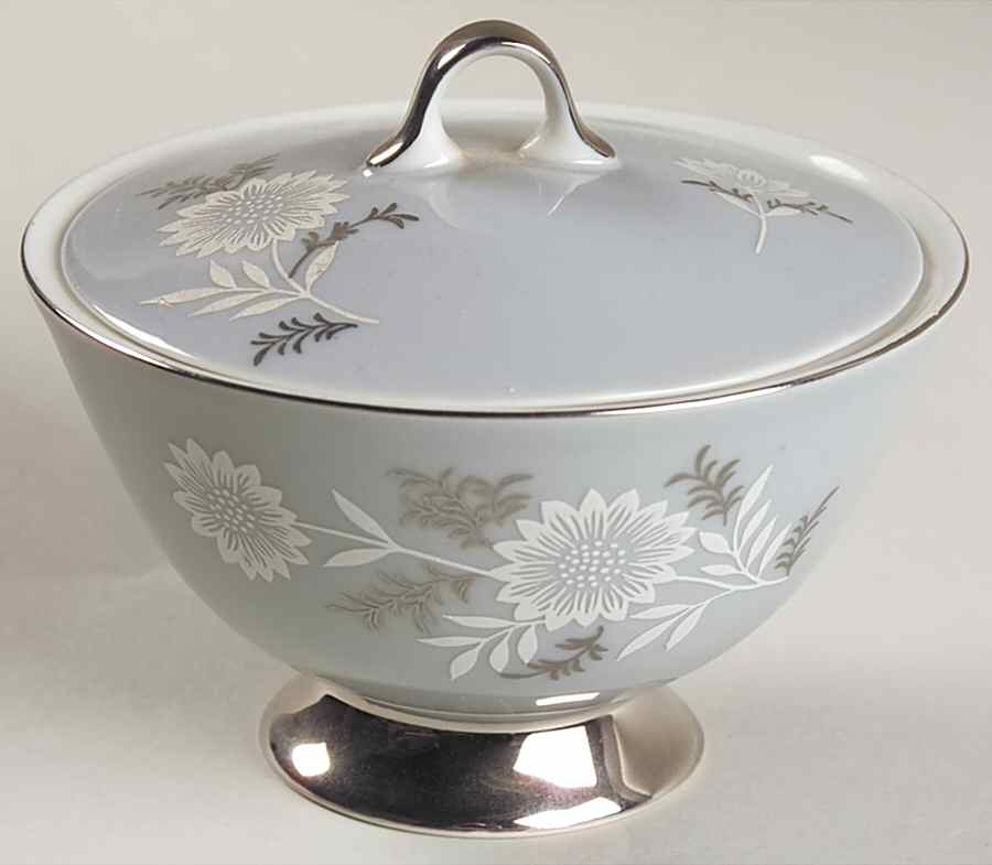 Starlite (Silver Backstamp) Mini Sugar Bowl & Lid by Seyei Toki Co-1