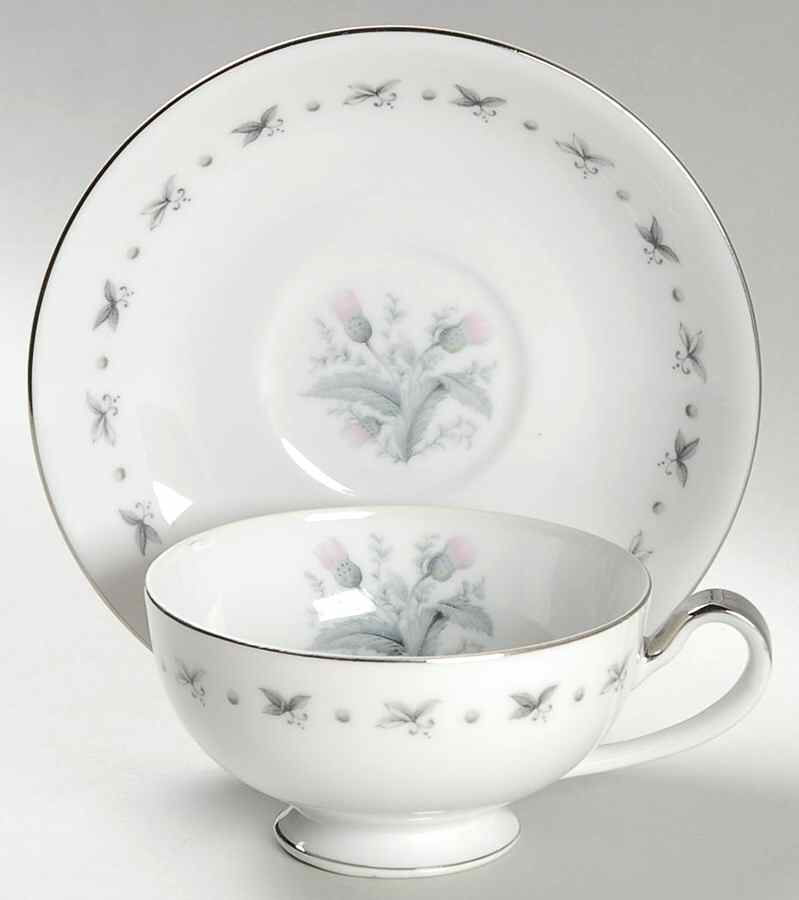 Teresa Footed Cup & Saucer Set by Seyei Toki Co-1