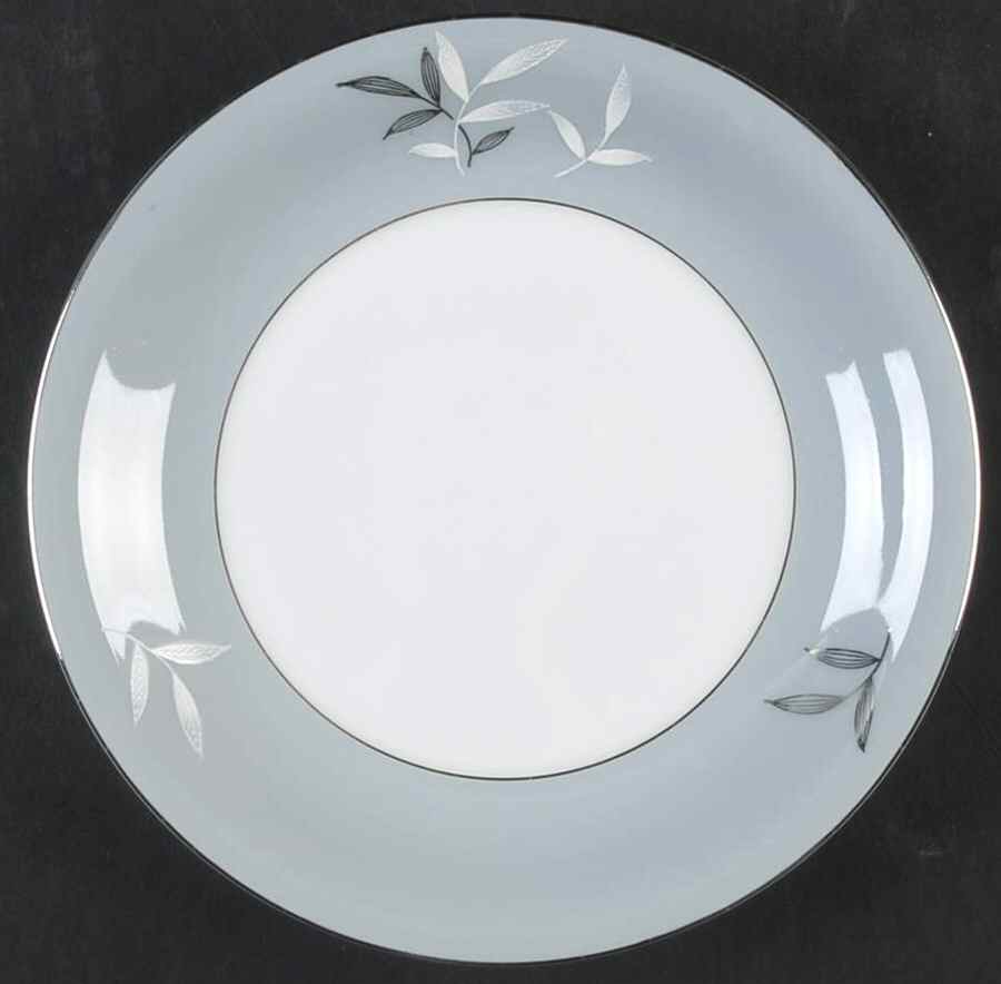 White Leaf Bread & Butter Plate by Seyei Toki Co-1