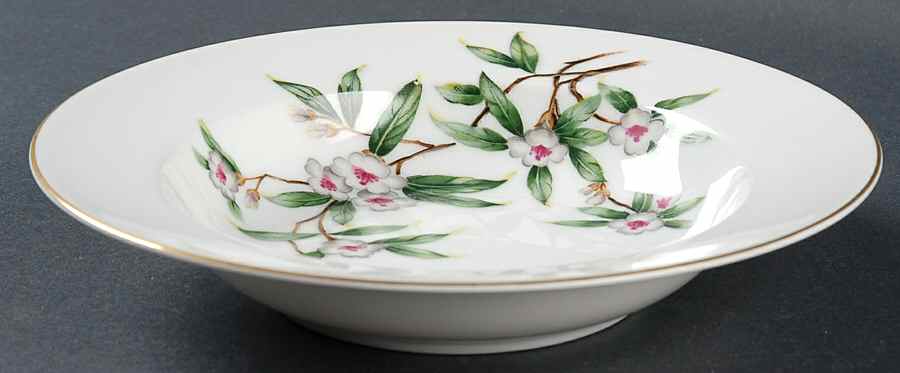 Wild Cherry Rim Soup Bowl by Seyei Toki Co-1