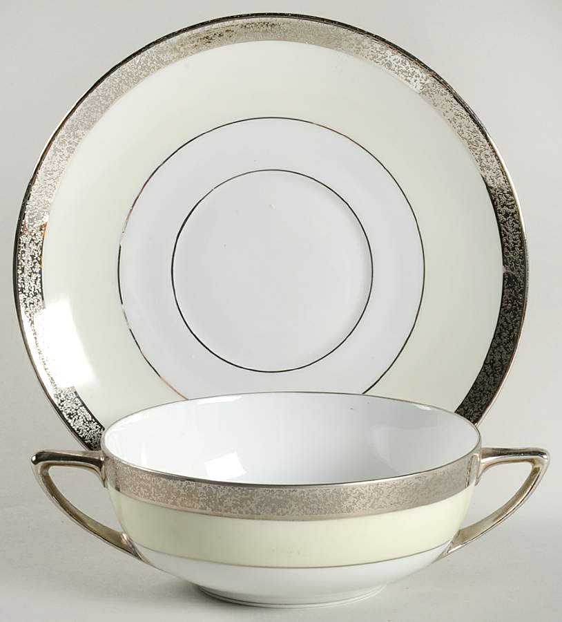 SFR2 Flat Cream Soup Bowl & Saucer Set by Stouffer-1