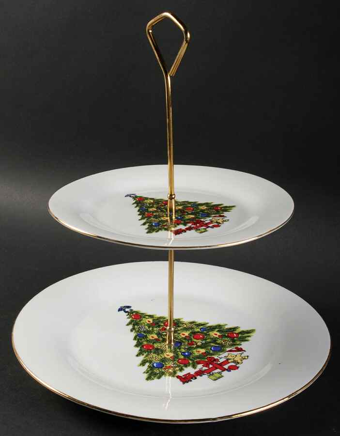 SGU1 2 Tiered Serving Tray (Dinner & Salad Plate) by Sea Gull-1