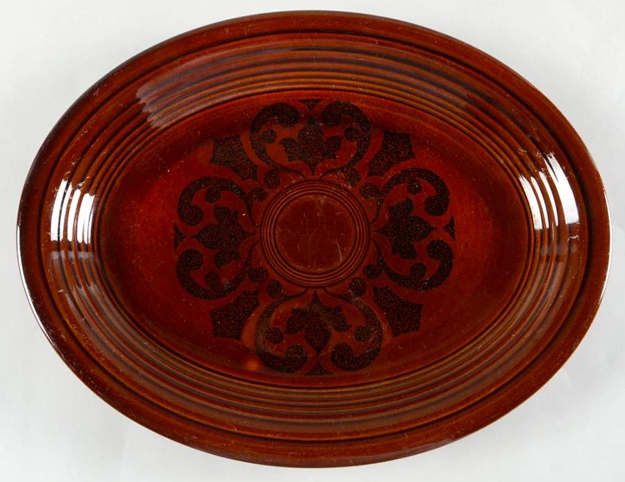 Amberstone 12" Oval Serving Platter by Sheffield-1