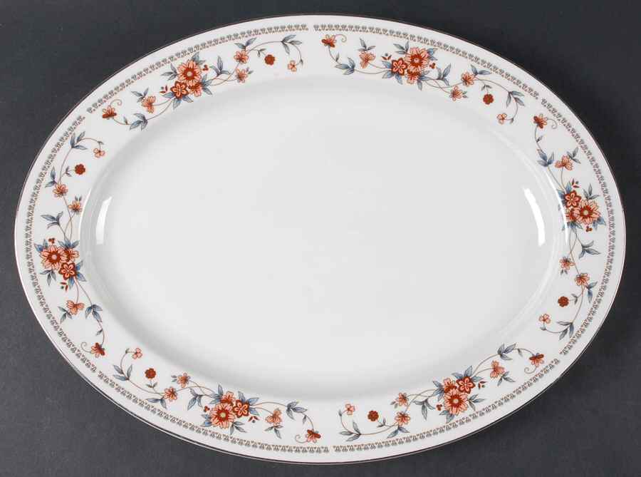 Anniversary 14" Oval Serving Platter by Sheffield-1